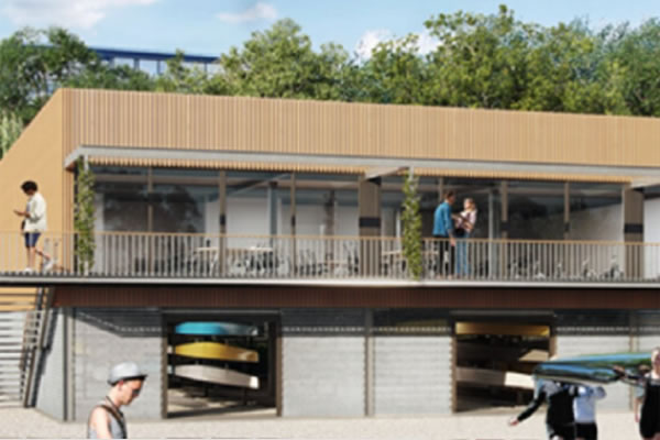 A visualisation of what the boat house might look like. Picture: Brentford Community Boat House