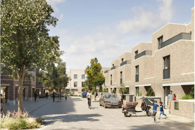 Indicative view of The Mews Street. Picture: EcoWorld 