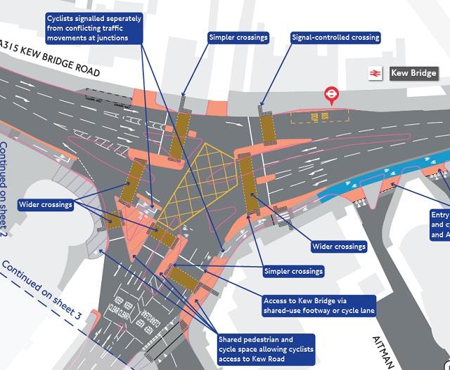 New Designs Announced for Two Sections of CS9 Including Kew Bridge Junction